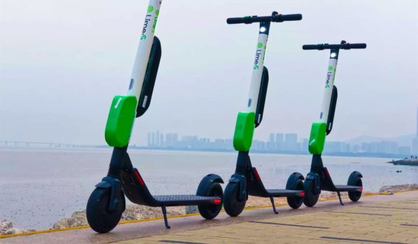 Scooters by the sea